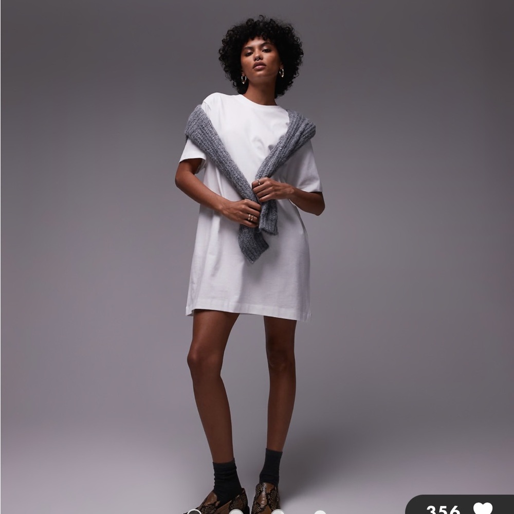 TOPSHOP oversized premium tee mini dress